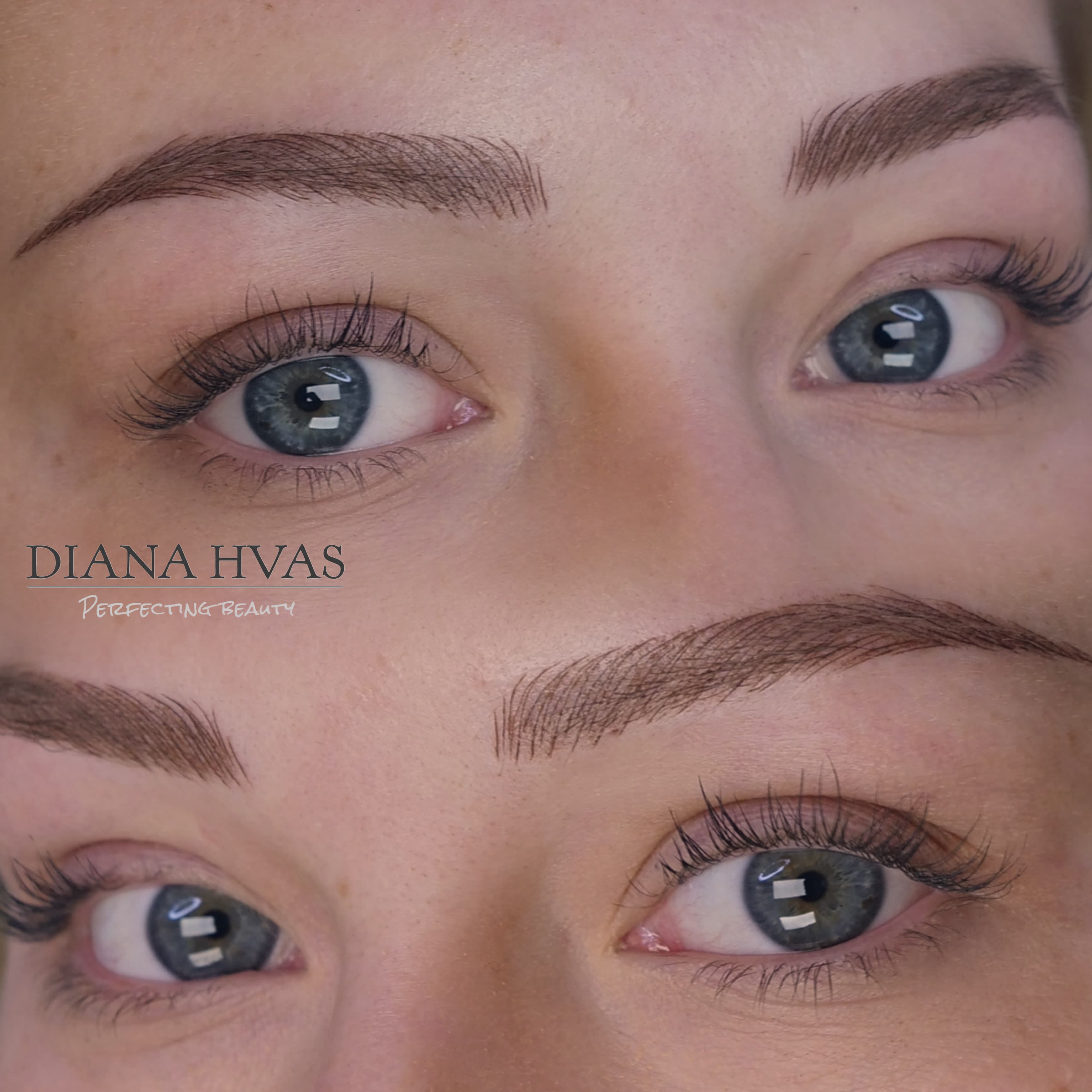 Microblading før og efter resultat 2