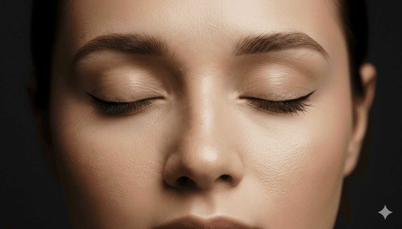 Permanent eyeliner nærbillede